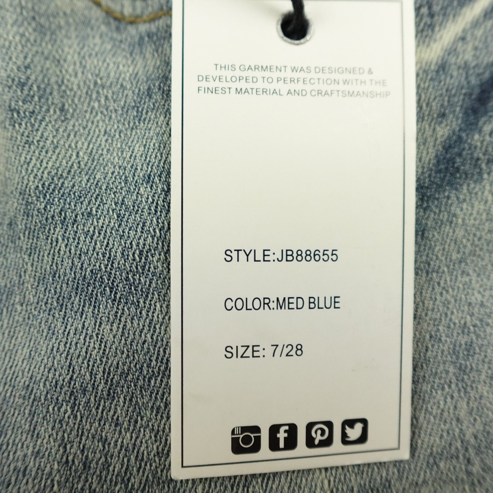 Judy Blue Jeans Womens 7/28 Denim Pin Tack Flare Mid Rise JB88655 Stretch Casual - Picture 12 of 12